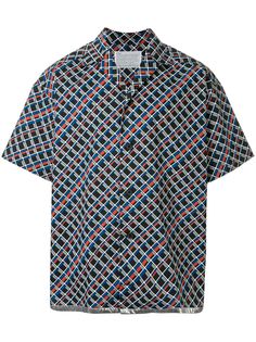 Kolor рубашка с геометричным принтом