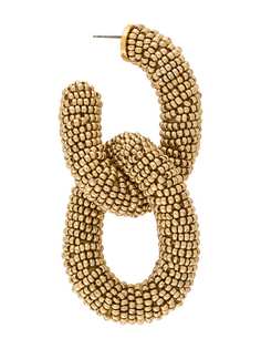 Oscar de la Renta серьги Link с бисером