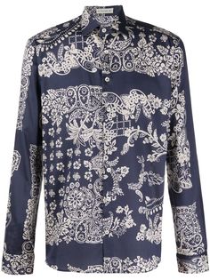 Etro рубашка с принтом пейсли