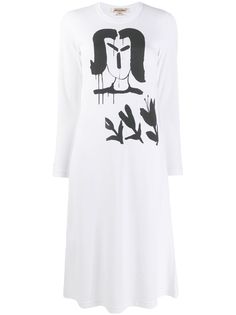 Comme Des Garçons платье-рубашка с графичным принтом