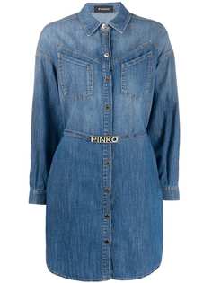 Pinko платье Emily с поясом и логотипом