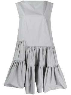 Mm6 Maison Margiela платье асимметричного кроя с оборками