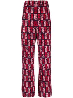 Kenzo брюки с принтом