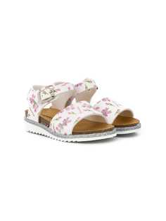 Monnalisa floral print sandals