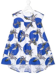 Kenzo Kids платье без рукавов с цветочным принтом