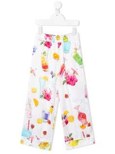 Monnalisa брюки с принтом