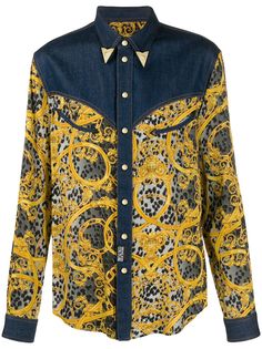 Versace Jeans Couture рубашка с принтом