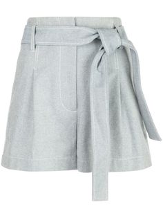 3.1 Phillip Lim belted high-waist denim shorts