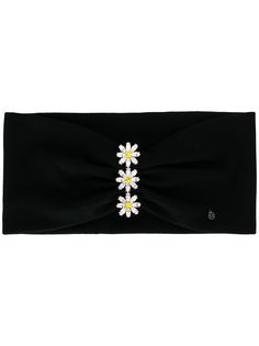 Maison Michel тюрбан с кристаллами