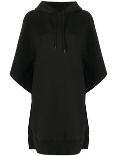 Mm6 Maison Margiela платье-футболка с принтом и капюшоном