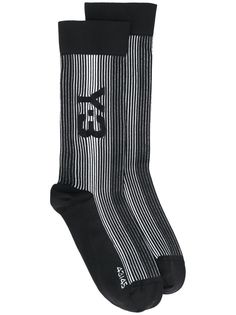 Y-3 полосатые носки с жаккардовым логотипом