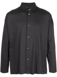 Homme Plissé Issey Miyake рубашка с косым воротником