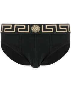 Versace трусы-брифы с узором Greca