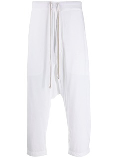 Rick Owens DRKSHDW спортивные брюки с низким шаговым швом