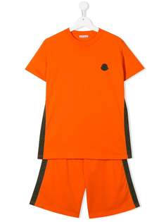 Moncler Kids спортивный костюм с короткими рукавами и логотипом