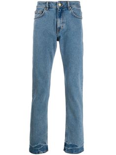 Versace Jeans Couture джинсы прямого кроя с принтом на кармане