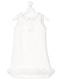 Monnalisa платье с перьями