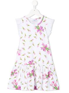 Monnalisa платье с цветочным принтом