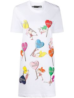 Love Moschino платье-футболка с логотипом