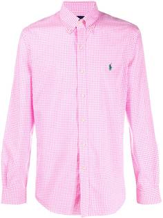 Polo Ralph Lauren рубашка в клетку гингем с логотипом