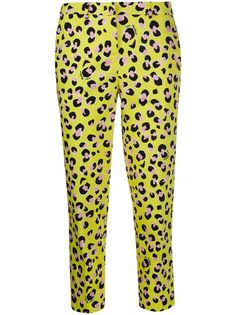 Love Moschino укороченные брюки с леопардовым принтом