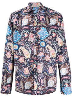 Etro рубашка с принтом пейсли
