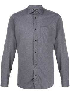 Z Zegna рубашка из джерси с длинными рукавами