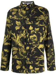McQ Alexander McQueen рубашка свободного кроя с цветочным принтом