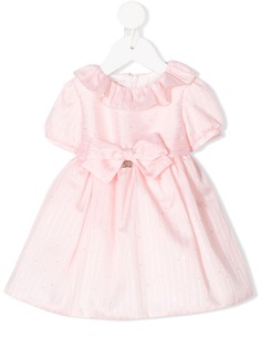 Miss Blumarine платье в полоску с бантом