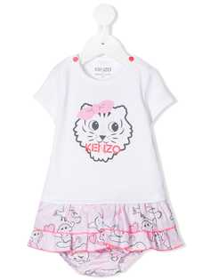 Kenzo Kids платье с принтом Tiger