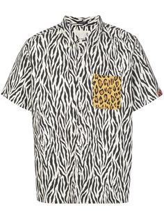 R13 рубашка с зебровым принтом