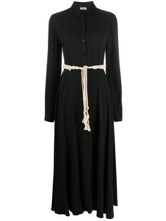 LIU JO платье-рубашка с завязками на талии