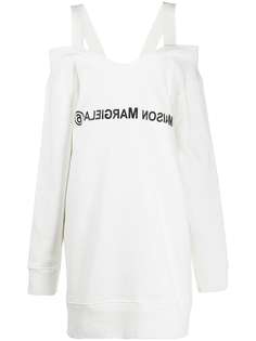 Mm6 Maison Margiela платье-свитер с логотипом