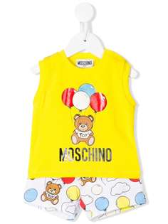 Moschino Kids спортивный костюм с принтом Balloon Bear