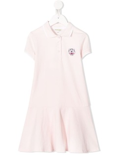 Kenzo Kids платье-поло с нашивкой-логотипом