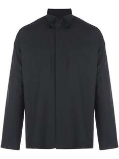 Homme Plissé Issey Miyake рубашка с деконструированным воротником