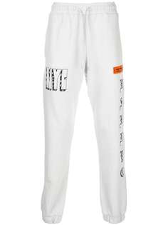 Heron Preston спортивные брюки с вышивкой