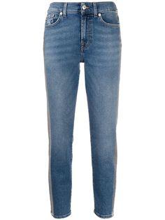 7 For All Mankind укороченные джинсы средней посадки