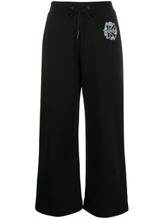 Kenzo укороченные спортивные брюки с вышитым логотипом
