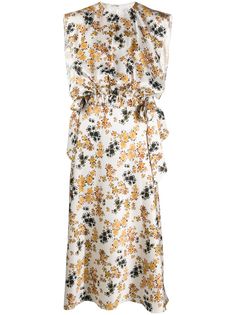 Victoria Victoria Beckham платье миди с цветочным принтом