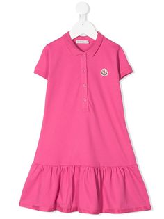 Moncler Kids платье-поло с логотипом
