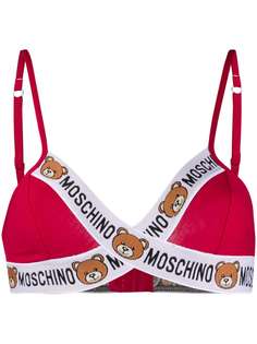 Moschino бюстгальтер Teddy Bear с треугольными чашками