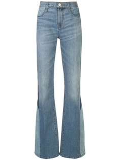 FRAME расклешенные джинсы в стиле колор-блок