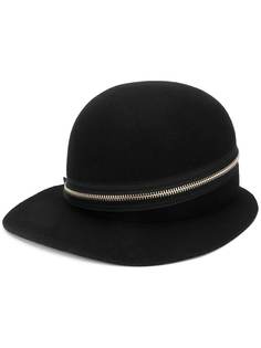 Yohji Yamamoto zip-detail wide cap