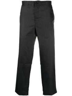 Comme Des Garçons Homme Plus укороченные брюки в полоску