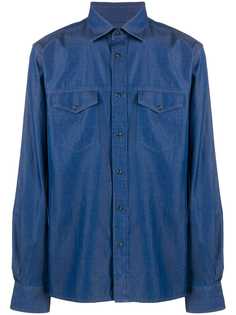 Corneliani джинсовая рубашка с карманами