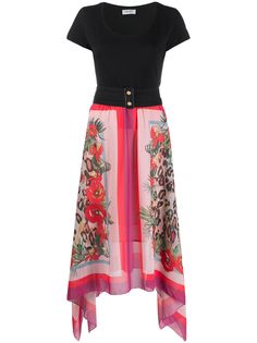 LIU JO платье-футболка с цветочным принтом