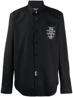 Versace Jeans Couture рубашка свободного кроя с нашивкой-логотипом