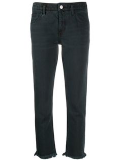 Current/Elliott укороченные джинсы с необработанными краями