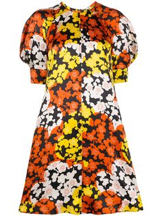McQ Alexander McQueen платье с цветочным принтом